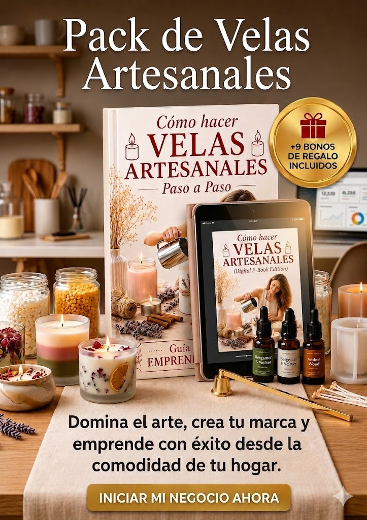 Pack Velas Artesanales: Manual Práctico y Profesional